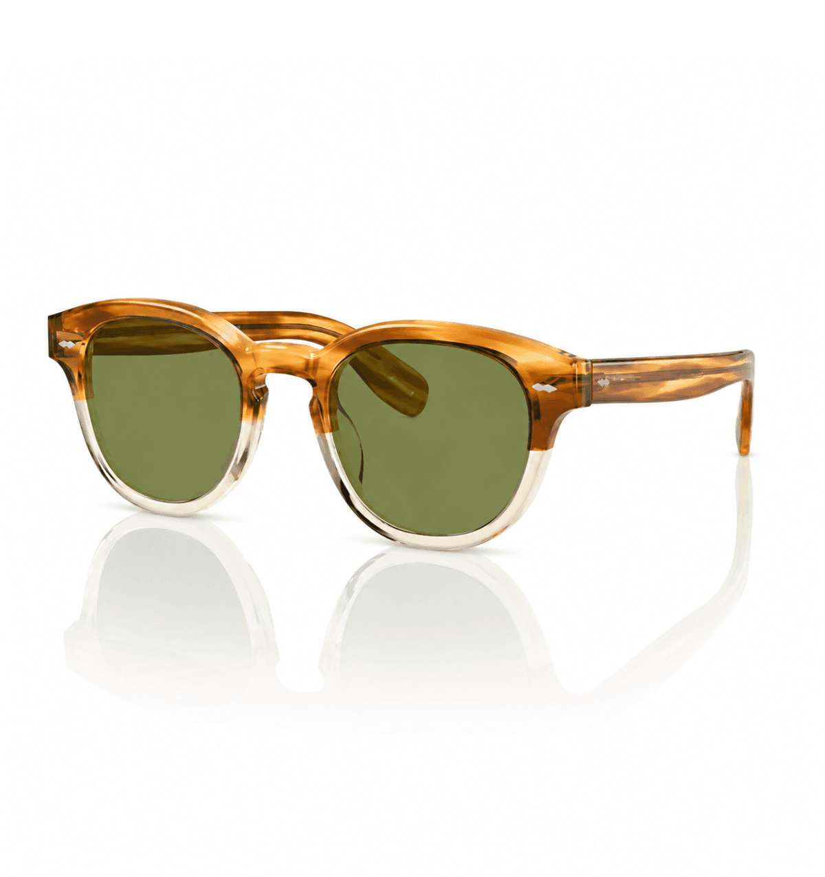 Oliver Peoples Cary Grant OV5413SU — Castanho avermelhado/bege · verde-mar