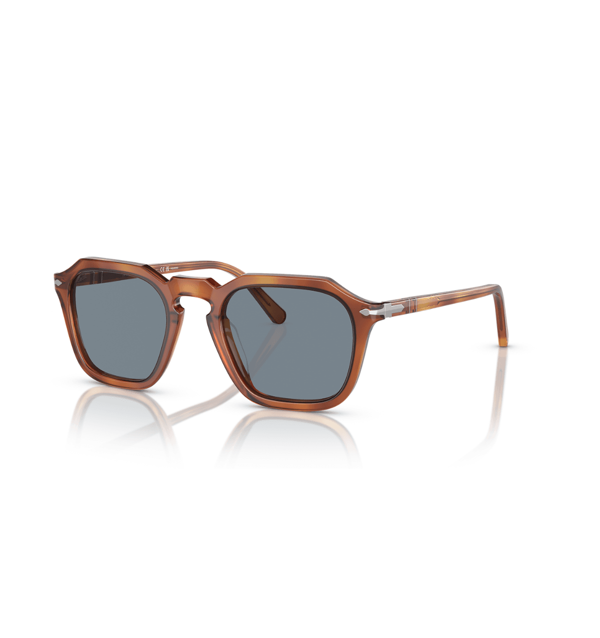 Persol PO3292S — Marrom · lentes azul