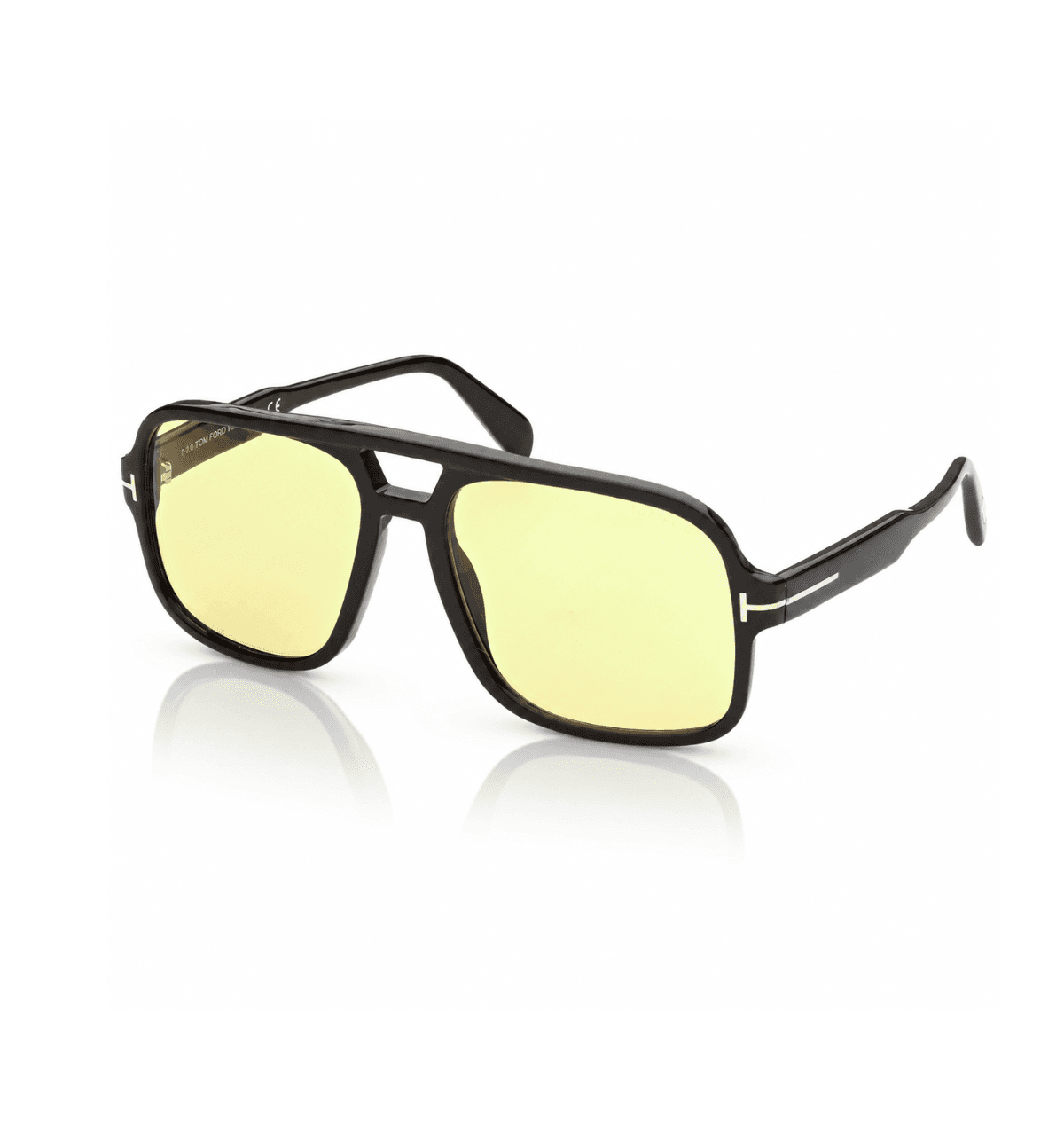 Tom Ford Falconer FT0884 — Preto · lentes amareladas